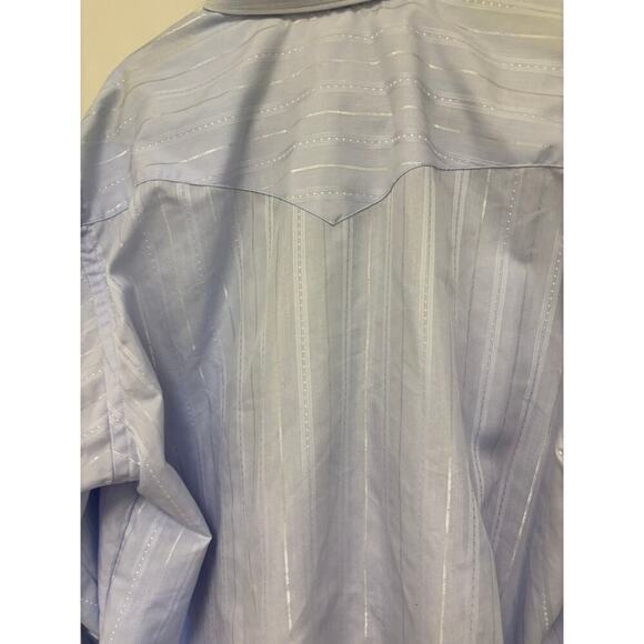 Vintage Wrangler Cowboy Cut Pearl Snaps Button Down Shirt 90s - Picture 7 of 7